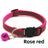 Striped reflective cat collar with bell, available from Pet Royale UK