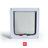 White lockable cat flap with 4-way locking dial, photo 7