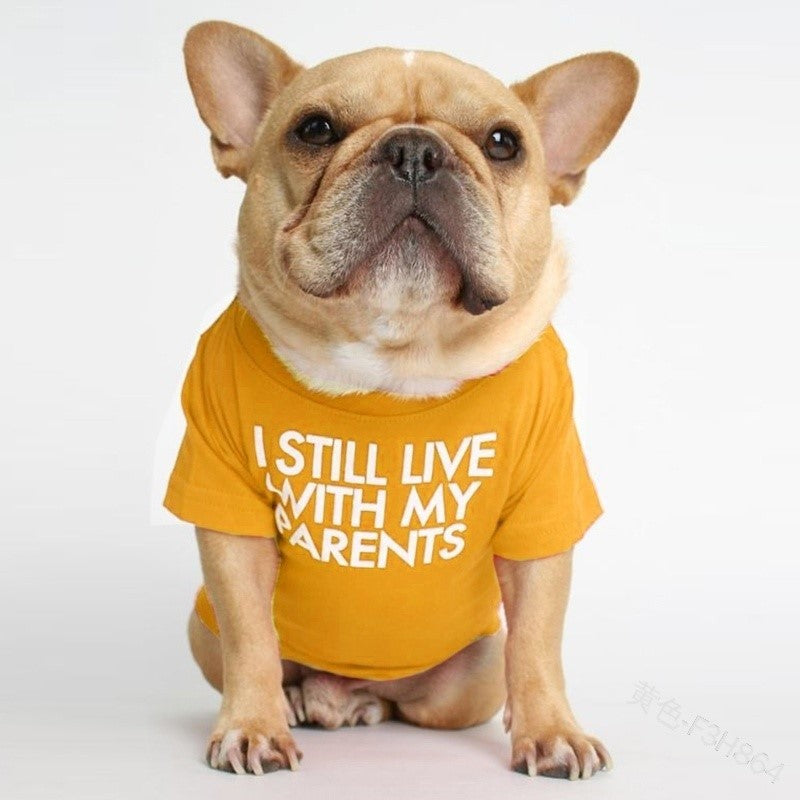 Round neck printed t shirt for small dogs and cats, image 91