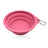 Outdoor Portable Folding Silicone Pet Bowl with Carabiner, 350ml and 650ml Sizes