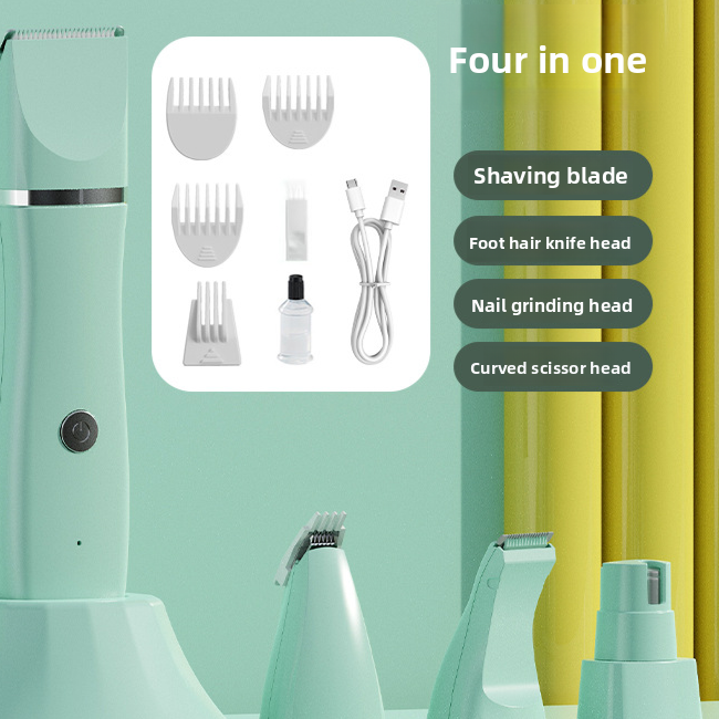 Cordless Pet Clipper Set with Charging Base for Dogs and Cats