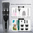 Ceramic Blade Pet Shaver with Guide Combs and Spare Blade Heads