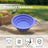 Outdoor Portable Folding Silicone Pet Bowl with Carabiner, 350ml and 650ml Sizes