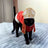 Red robe and tall hat Halloween costume for pets