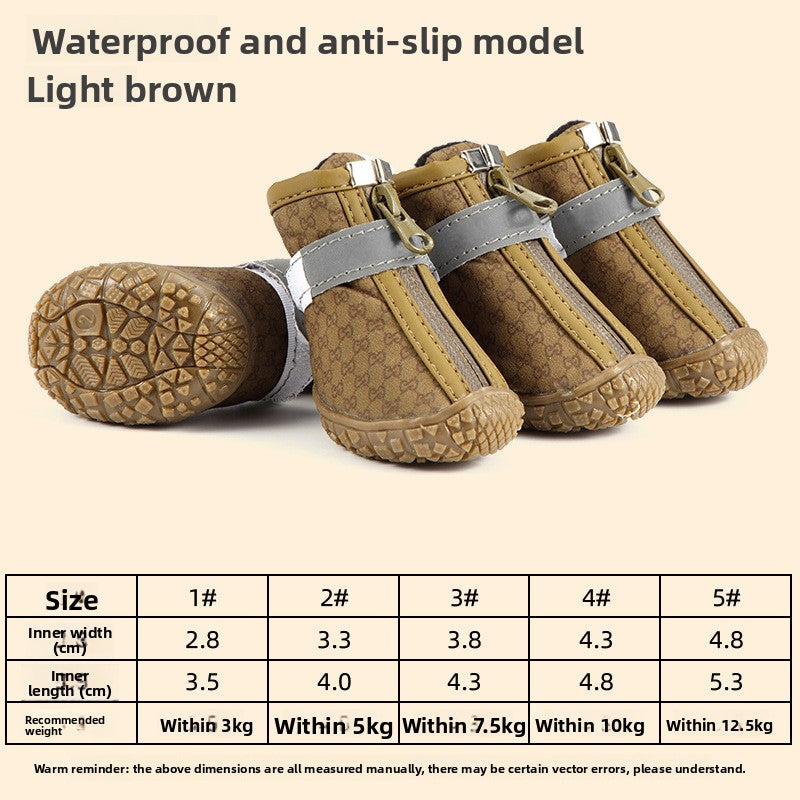 Breathable mesh puppy shoes with TPR soles in Red Breathable, showing size and shape