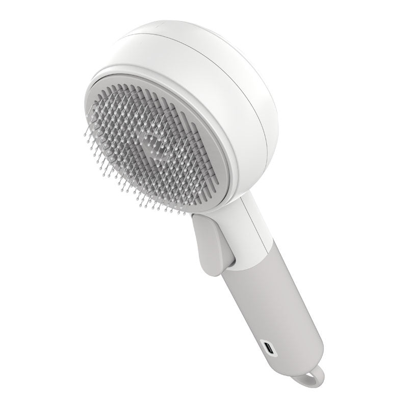 Rechargeable pet spray grooming comb, full product photo