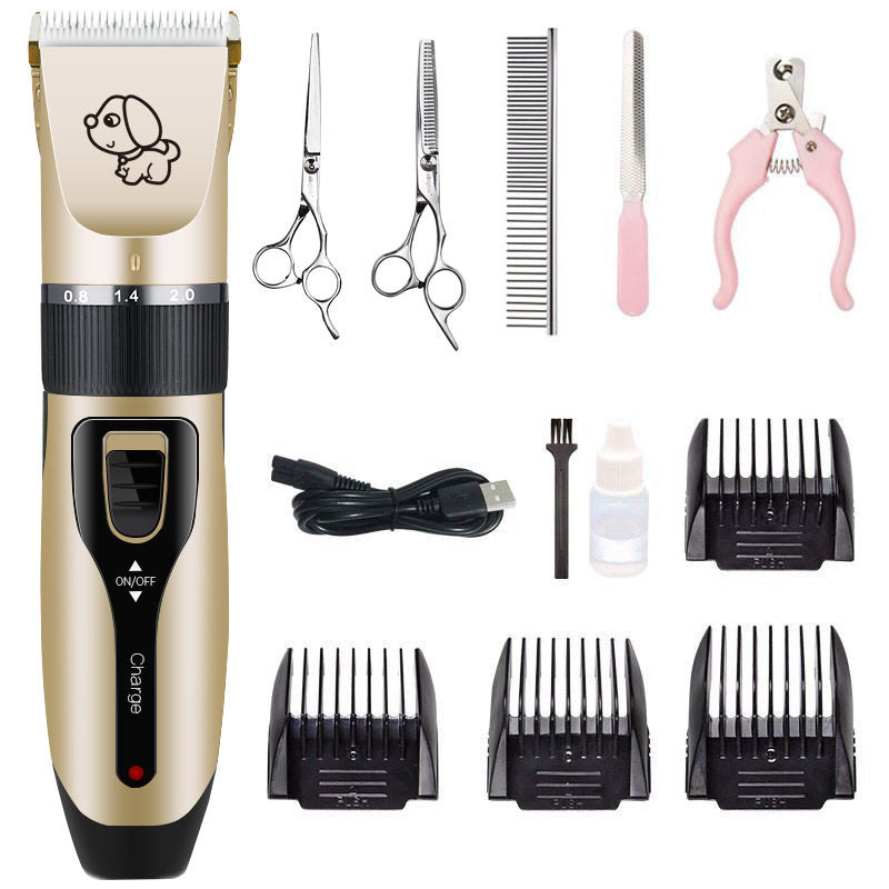 Low Vibration Dog Hair Clippers with Adjustable Comb Lengths