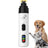 Dust-Free Pet Nail Grinder with LED Light, USB Rechargeable 2-Speed