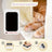 Dog and Cat Paw Print Keepsake Kit with Inkless Ink Pad and Memorial Photo Frame