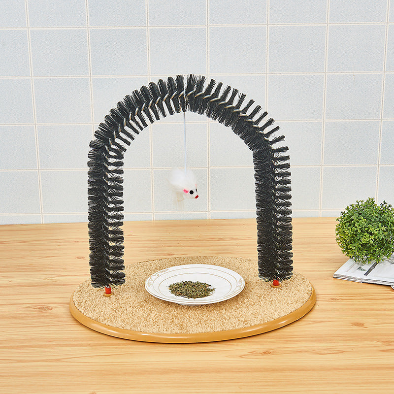 Self-Grooming Cat Brush, Wall Corner Massage Scratcher