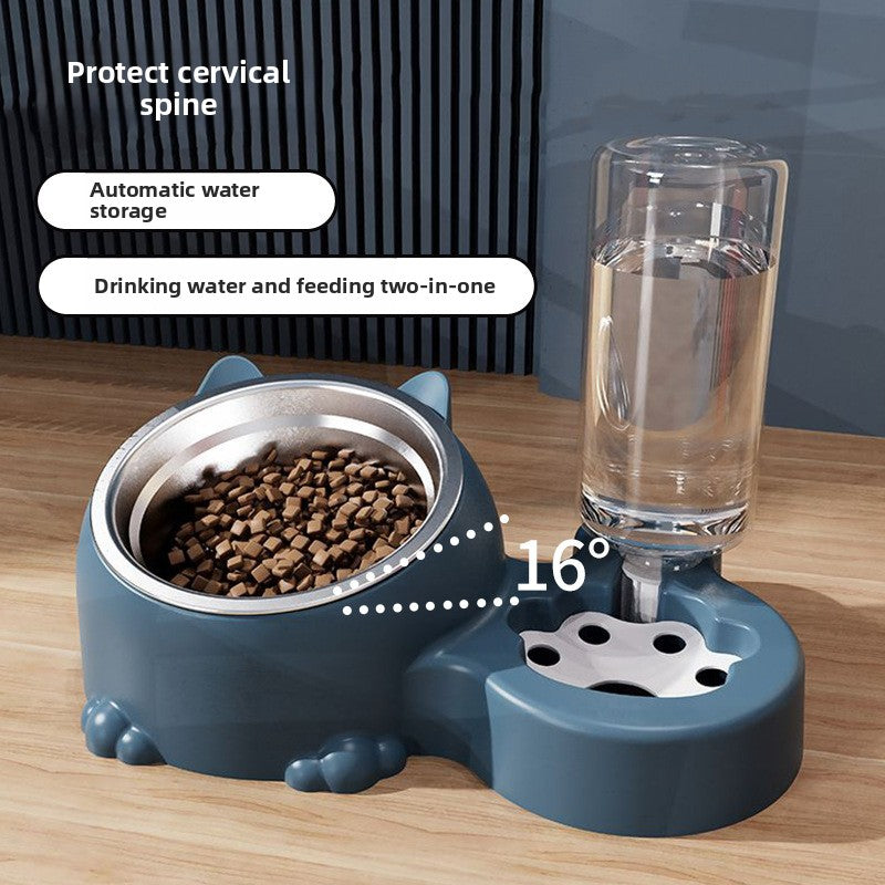 Double-bowl pet food bowl