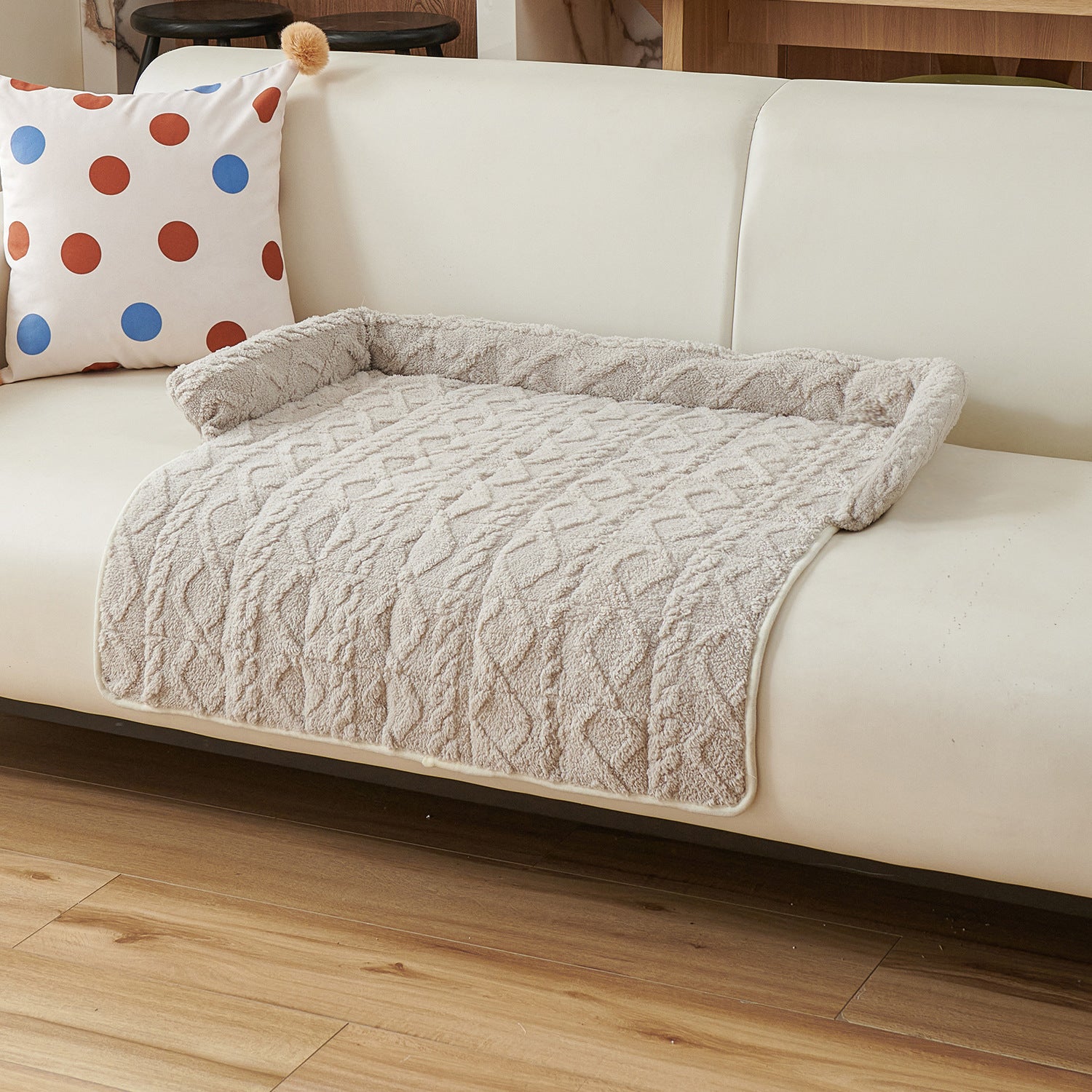 Thick square pet sofa cushion bed for dogs and cats, photo 18 of 23