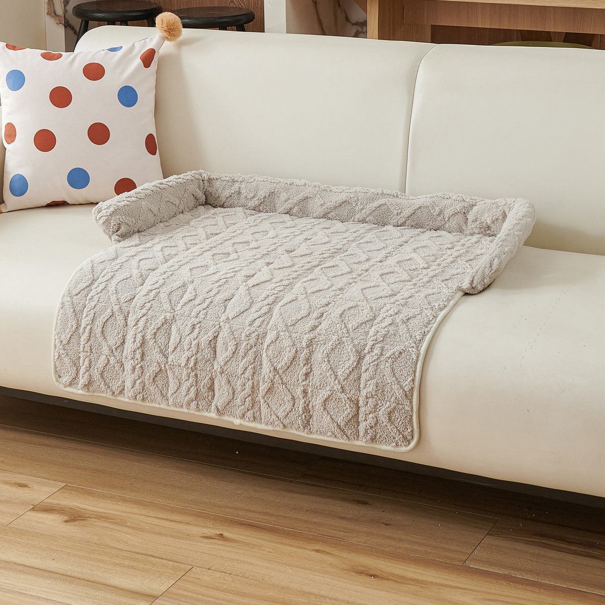 Thick square pet sofa cushion bed for dogs and cats, photo 18 of 23