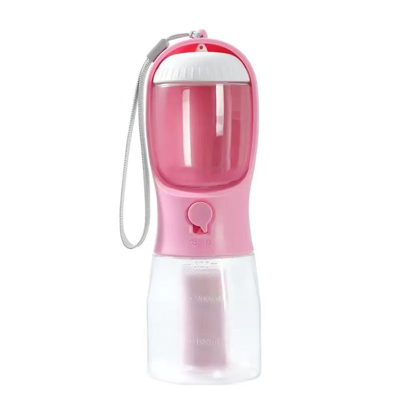 Foldable Leak-Proof Pet Travel Water Bottle for Dogs and Cats 300ml or 600ml