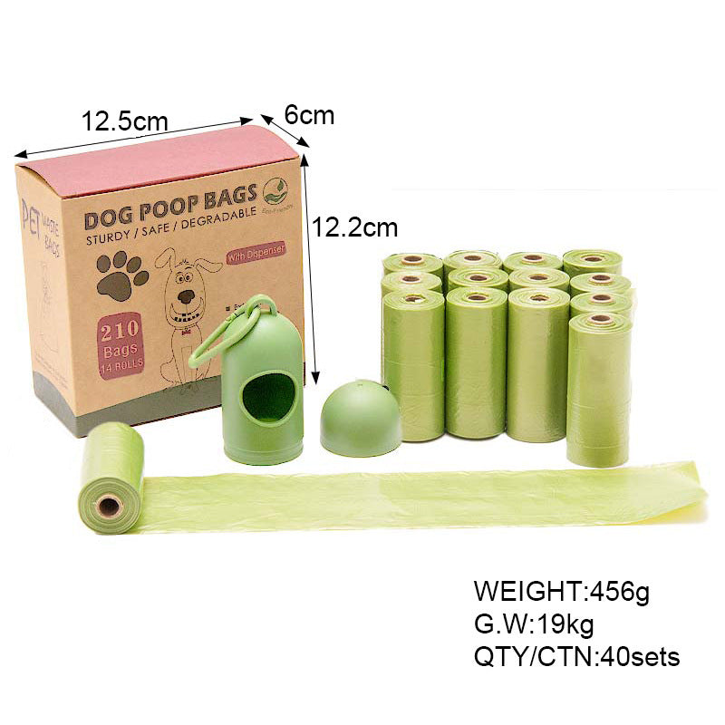 Degradable Pet Waste Bags in Rolls, Plain or Printed