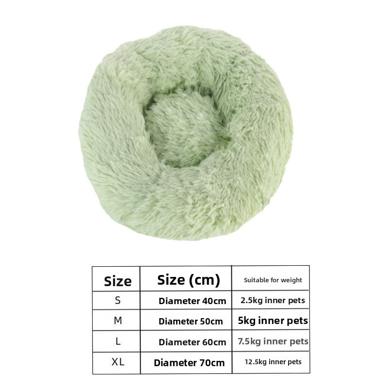 Soft plush pet house for cats, alternative angle view