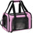 Black breathable mesh pet carrier bag with geometric pattern, photo 13