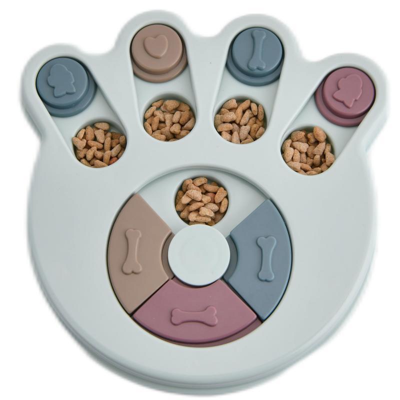 Puzzle Slow Feeder Toy Bowl for Dogs, Bite-Resistant PP Plastic, Choice of Shapes