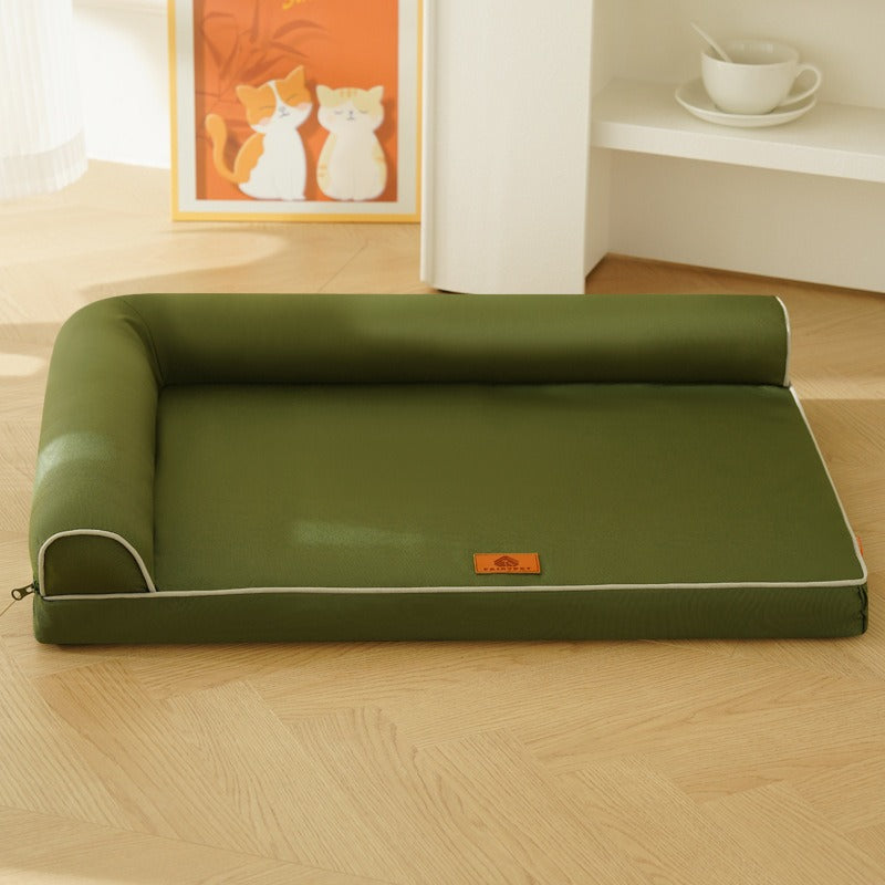 Four-Season Dog Kennel Bed with Waterproof Removable Base