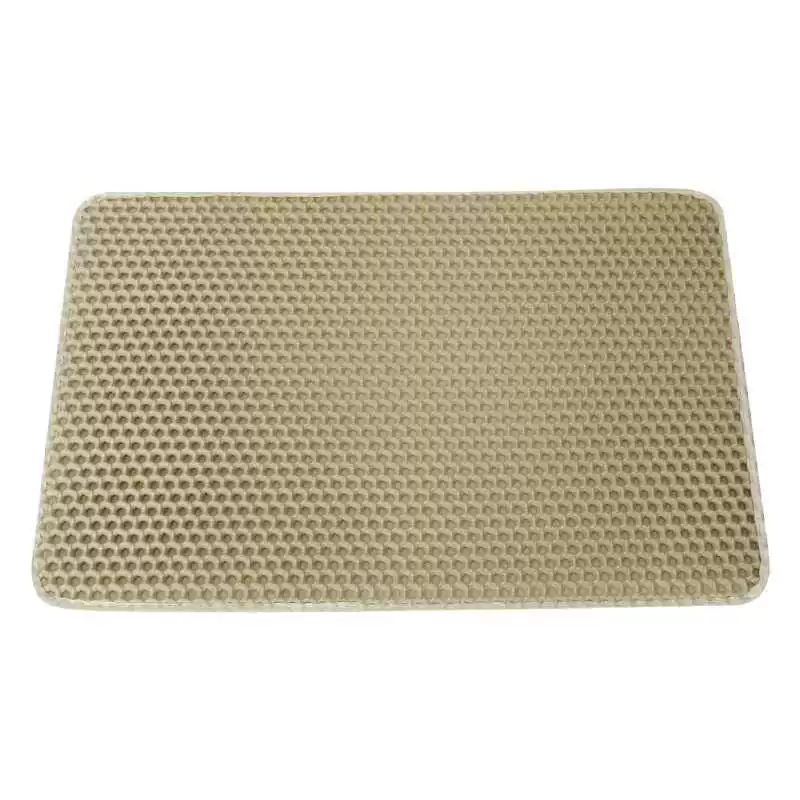 Double Layer EVA Cat Litter Mat with Waterproof Base