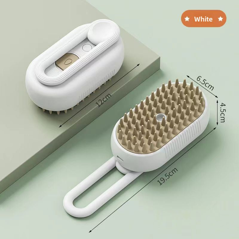 Electric Pet Comb in Whale or Avocado Design, Spray Grooming Brush
