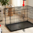 Foldable wire pet crate with removable tray, main product photo