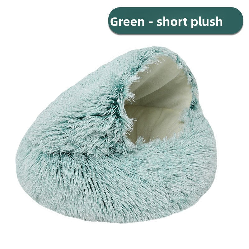 Shell shaped semi-enclosed cat bed, photo 47 of 58