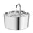 Stainless Steel Pet Water Fountain, 2.2L Capacity with Filters, Quiet USB Pump
