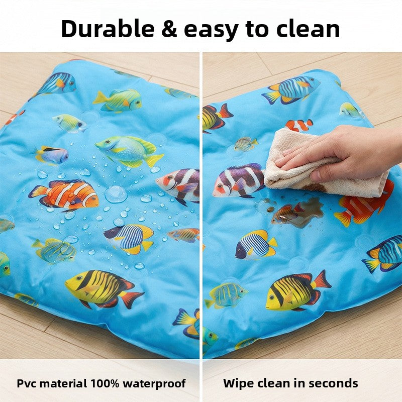 Ice silk PVC pet cooling mat, detail photo 4