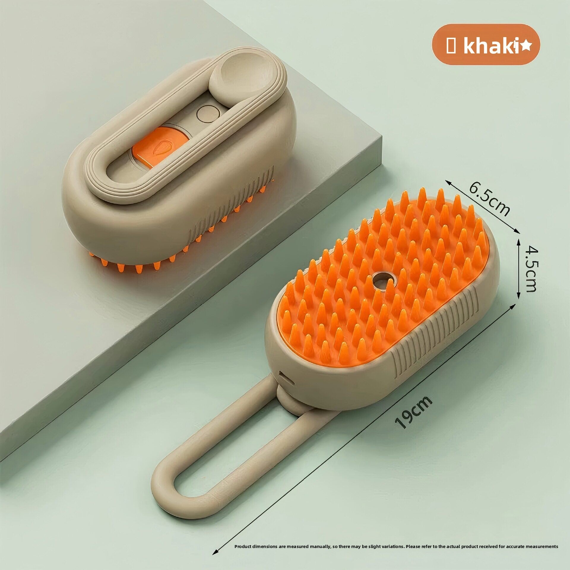 Rechargeable Steam Massage Brush for Loose Cat and Dog Hair