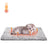 Electric pet heating pad with velvet cover, extra detail view