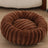 Plush round faux fur pet nest for cats, photo 57 of 80