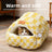 Flannel sleeping bag cat bed with enclosed design, photo 1 of 33