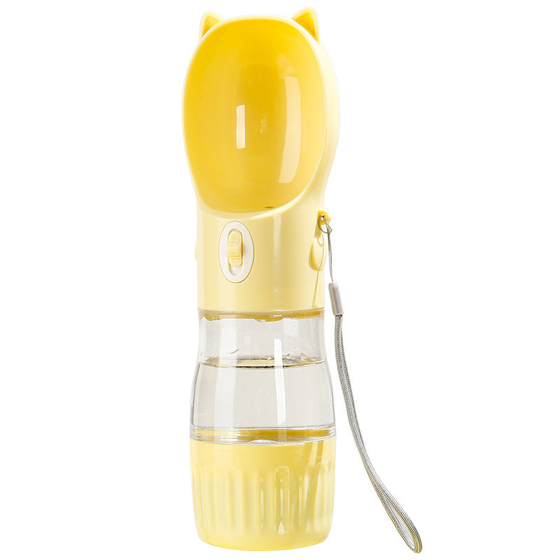 2-in-1 Portable Pet Water Bottle and Food Container, Leak-Proof