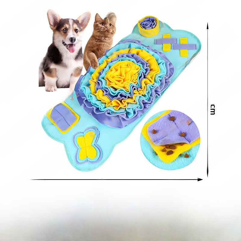 Dog puzzle snuffle mat for slow feeding and mental stimulation - view 19