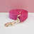 Rose red velvet dog collar and lead, main product photo