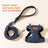 Denim harness and lead set with fun prints, main product photo