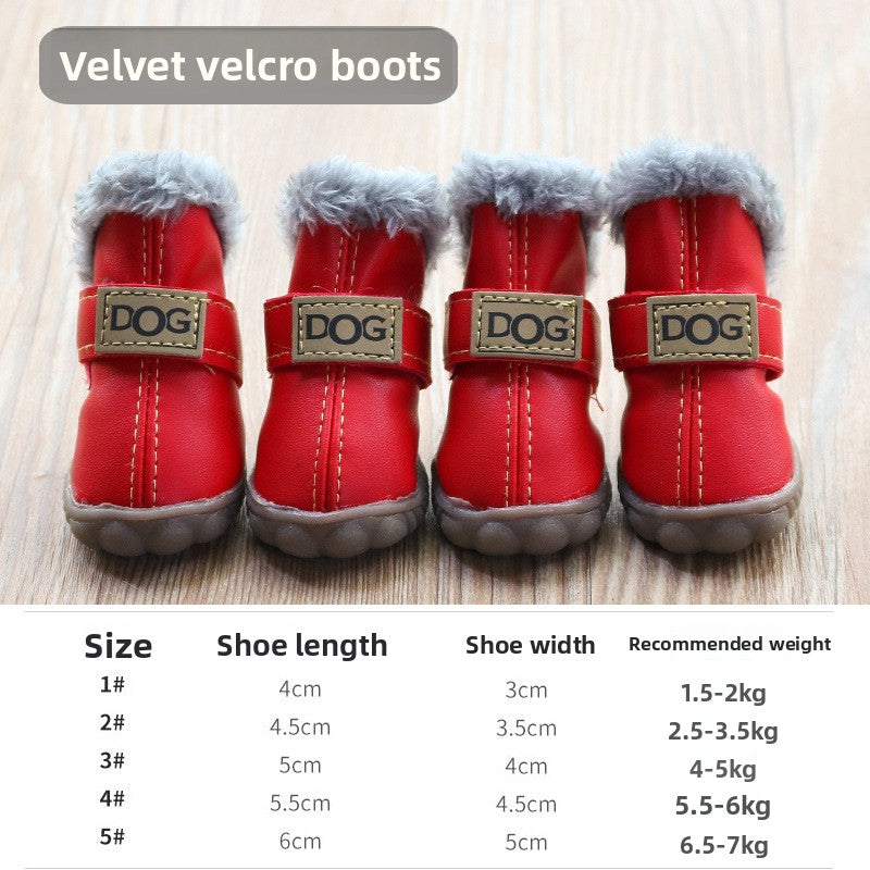 Warm winter non slip dog boots, available in 6 colours, image 22