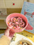 Ceramic Slow Feeder Pet Bowl with Elevated Stand