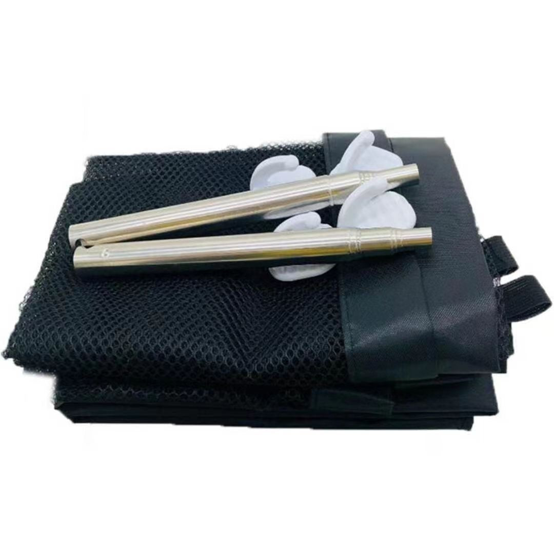 Portable mesh pet barrier net for doorways, main product photo