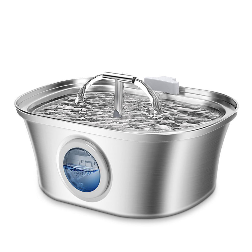 Stainless Steel Pet Water Fountain with Filter