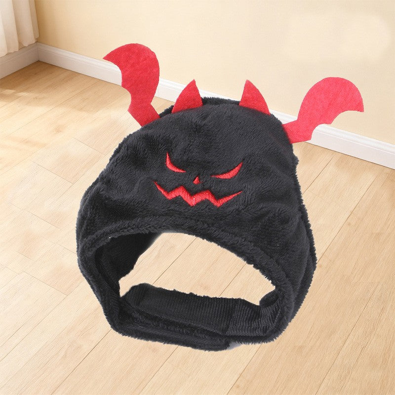Cute animal headgear hat for cats and small dogs in Pig, top view