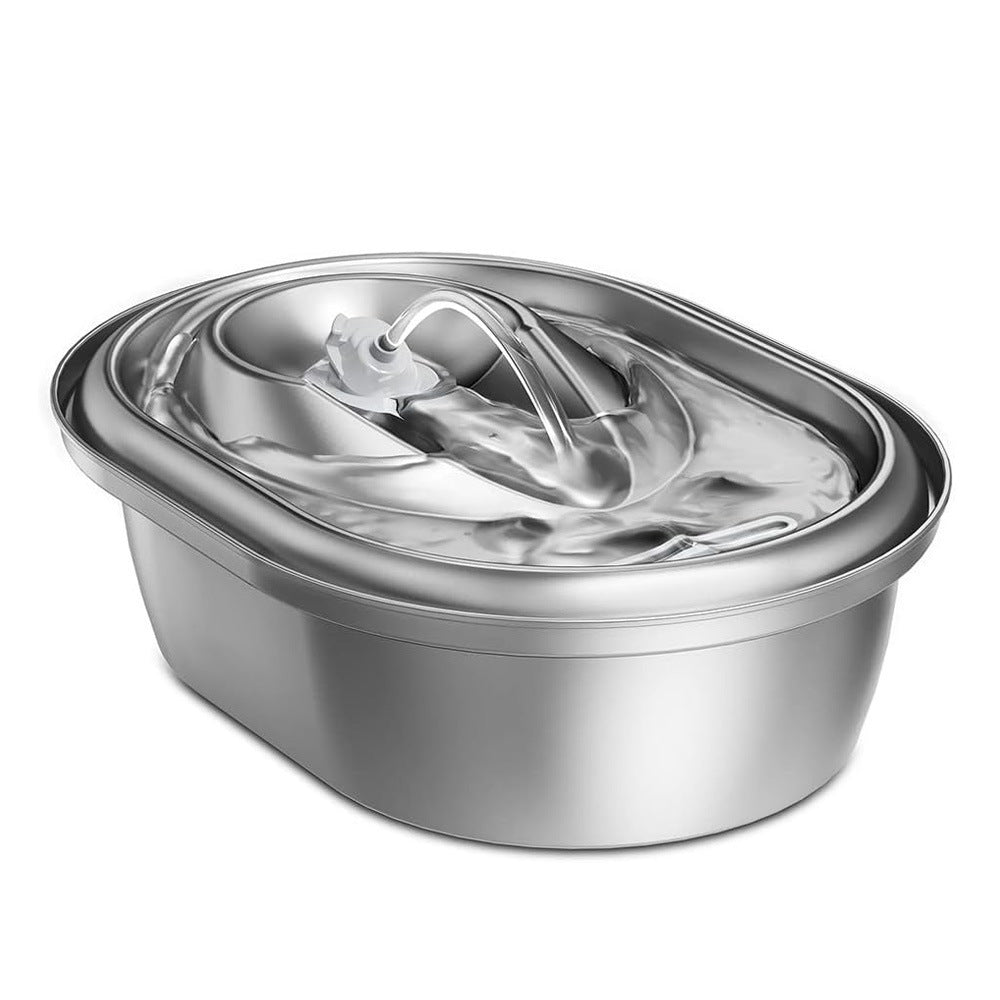 Stainless Steel Pet Water Fountain with Filter