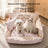 Oxford Cloth Deep Sleep Bed for Small Dogs, Removable Cover