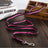 Breathable adjustable dog harness with reflective lead in Breathable Mesh Red, side view