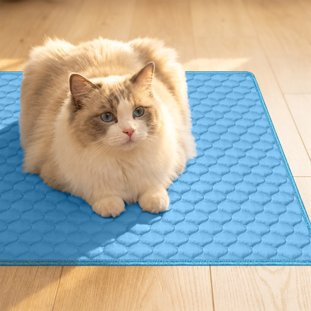 Soft sky blue pet cooling mat, photo 2 of 9