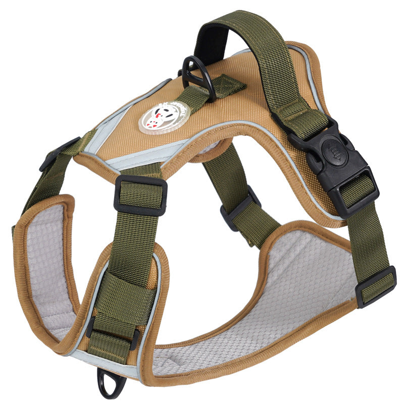 Reflective vest harness for large dogs, 4 sizes available