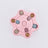 Dog puzzle slow feeder bowl in Hexagon, Pink