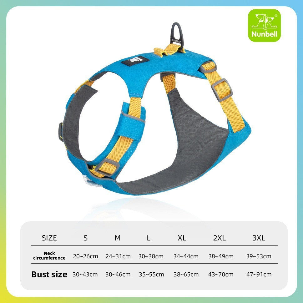 Double-layer breathable polyester dog harness with cushioned lining, product image 15