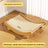 Jute cat scratching rocking bed for cats, product overview photo